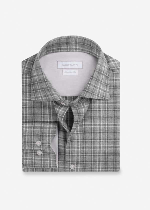 پیراهن چهارخانه Wool کروم