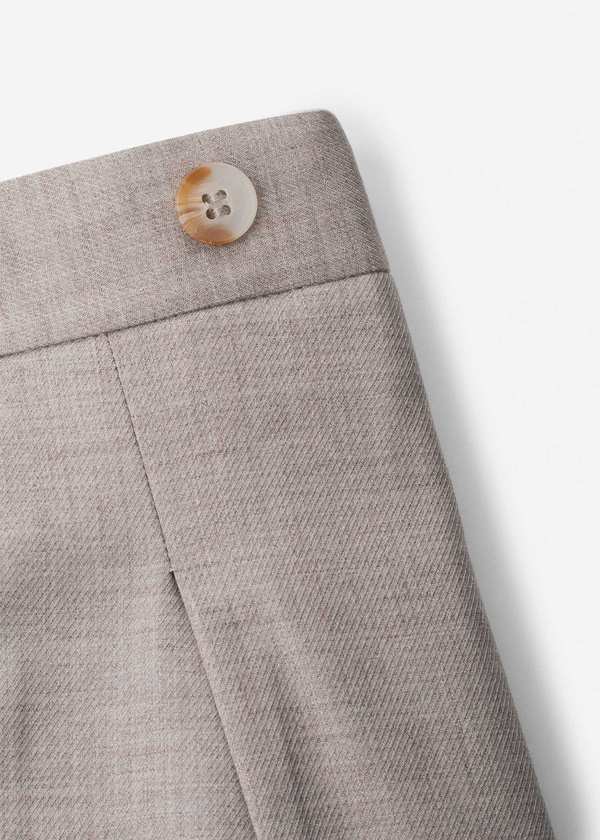 شلوار Wool سگک دار 2422504 کروم - تصویر 8