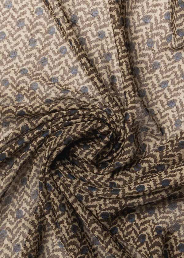 شال طرح دار 2511610 کروم - تصویر 3
