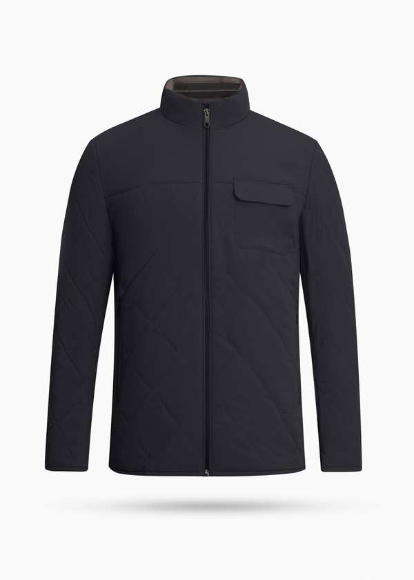 کاپشن تک جیب Quilted کروم