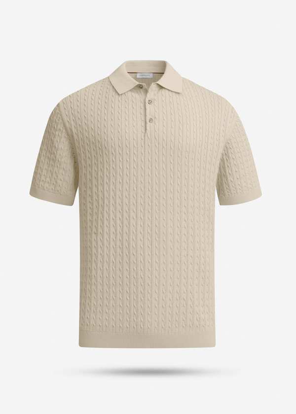 پولوشرت طرح دار Knit کروم