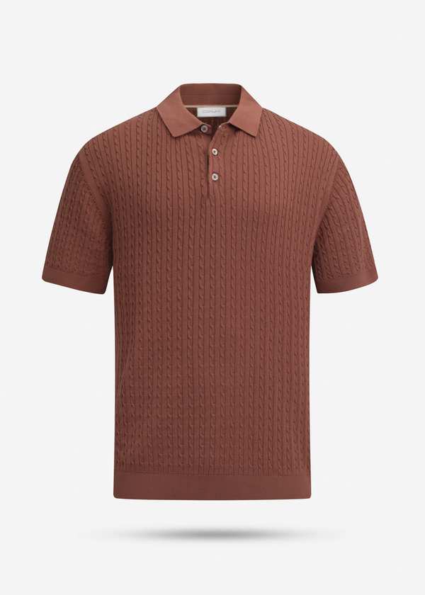 پولوشرت طرح دار Knit کروم