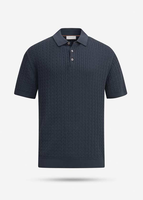 پولوشرت طرح دار Knit کروم