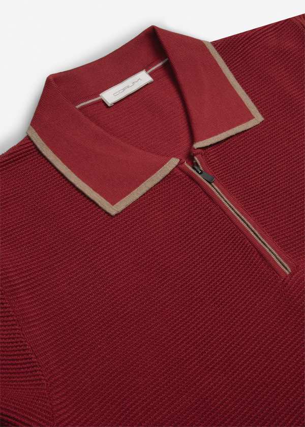پولوشرت نیم زیپ Knit کروم - تصویر 3
