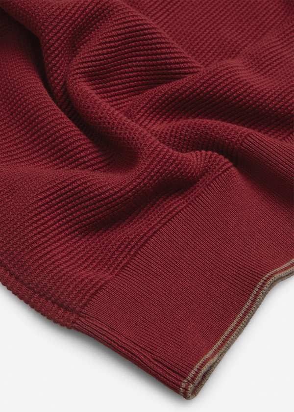 پولوشرت نیم زیپ Knit کروم - تصویر 4