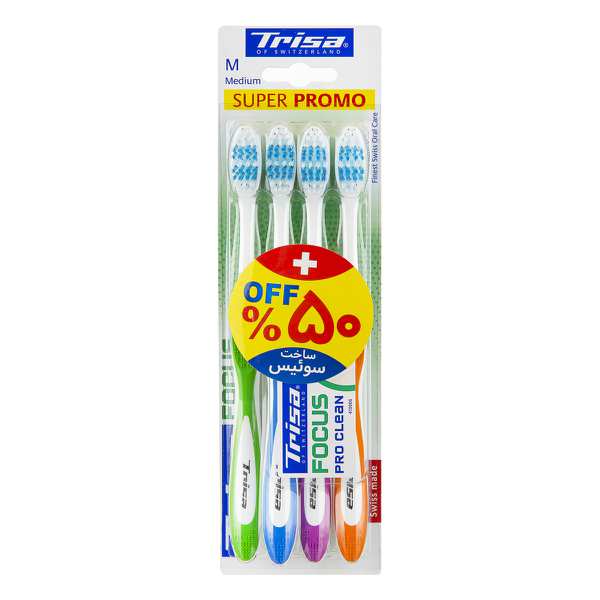 مسواک پک تریزا مدیوم 4 عددی