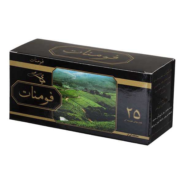 چای کیسه ای سیاه ساده فومنات 25 عددی
