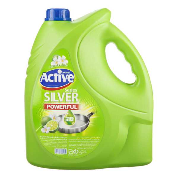 مایع ظرفشویی سیلور اکتیو سبز 3750 گرمی