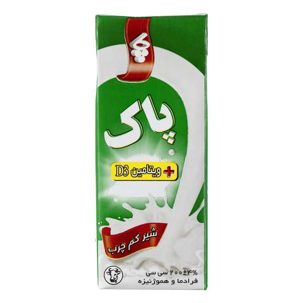 شیراستریلیزه کم چرب 200سی سی پاک