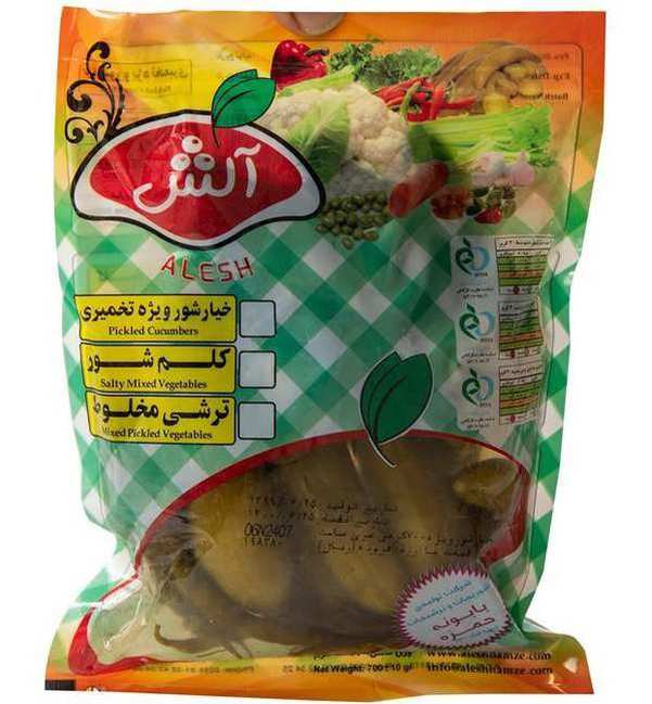 خیارشور ویژه 700گرمی آلش