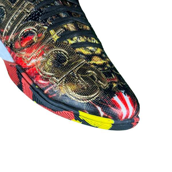 کفش فوتسال طرح آدیداس مردانه مدل Dragon کد KASL-110 رنگ مشکی قرمز - تصویر 5