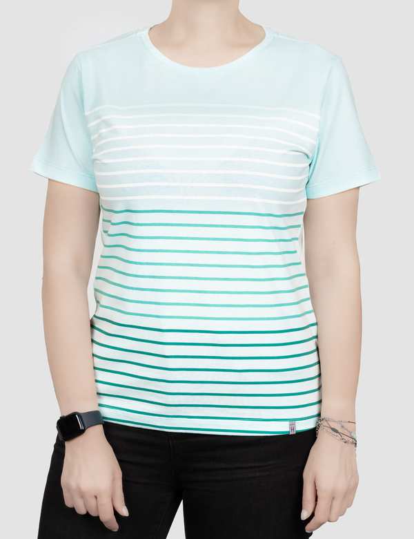 تیشرت زنانه راه راه سه رنگ هیوان ?>