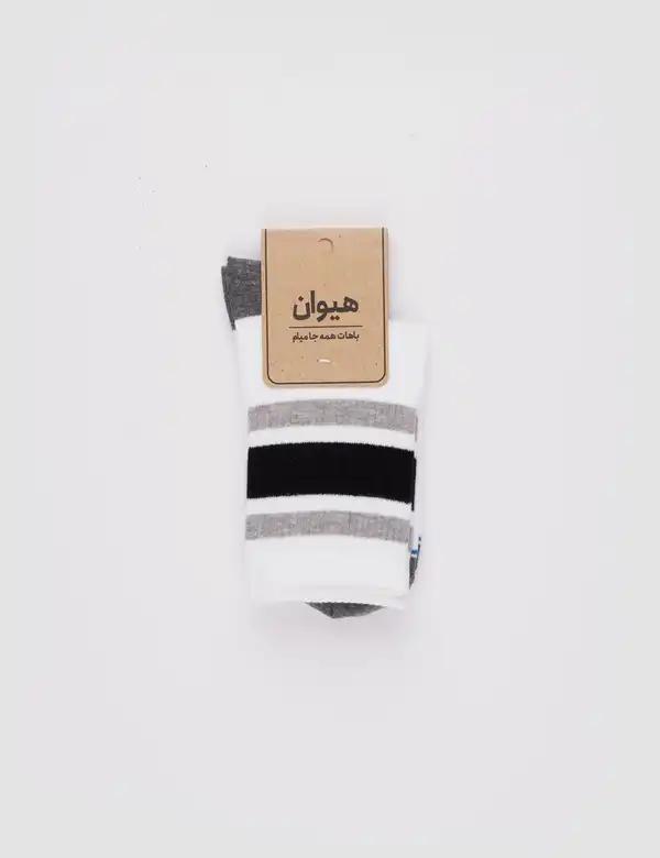 جوراب زنانه ساقدار سه خط تیره هیوان heevan کد 620209