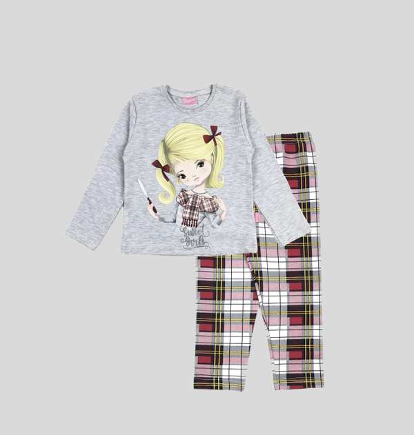 بلوز شلوار چهارخانه sweet girl بانی نو