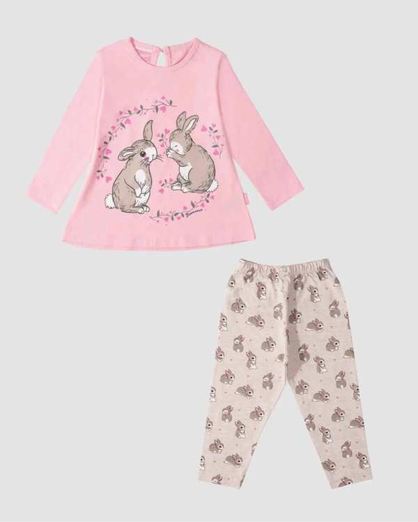 بلوز شلوار تمام چاپ خرگوش بانی نو