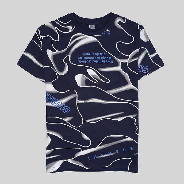 تی شرت پسرانه مدل BLACK PRINT بانی نو