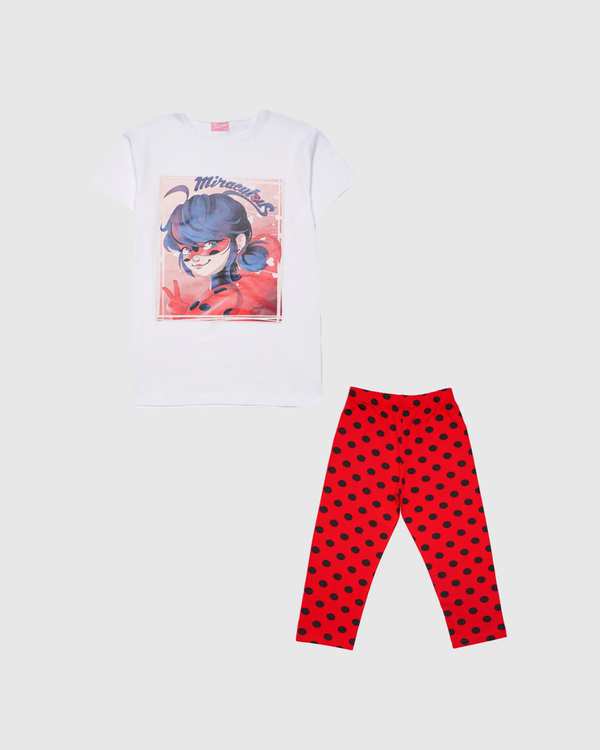 ست تی شرت و شلوارک دخترانه مدل LADY BUG بانی نو