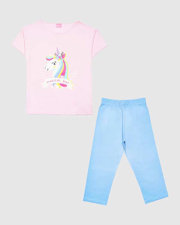 تی شرت شلوار دخترانه مدل یونیکورن بانی نو