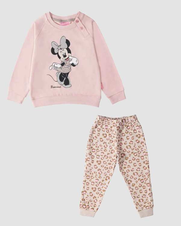 ست بلوز شلوار دخترانه دکمه دار طرح پلنگی Minnie Mouse بانی نو ?>
