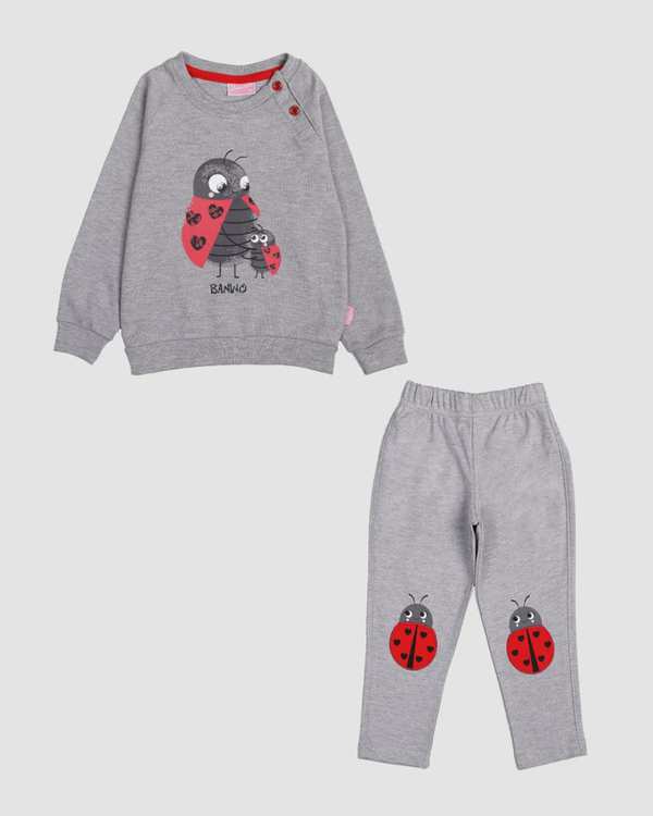 ست بلوز و شلوار دخترانه طرح کفشدوزک بانی نو