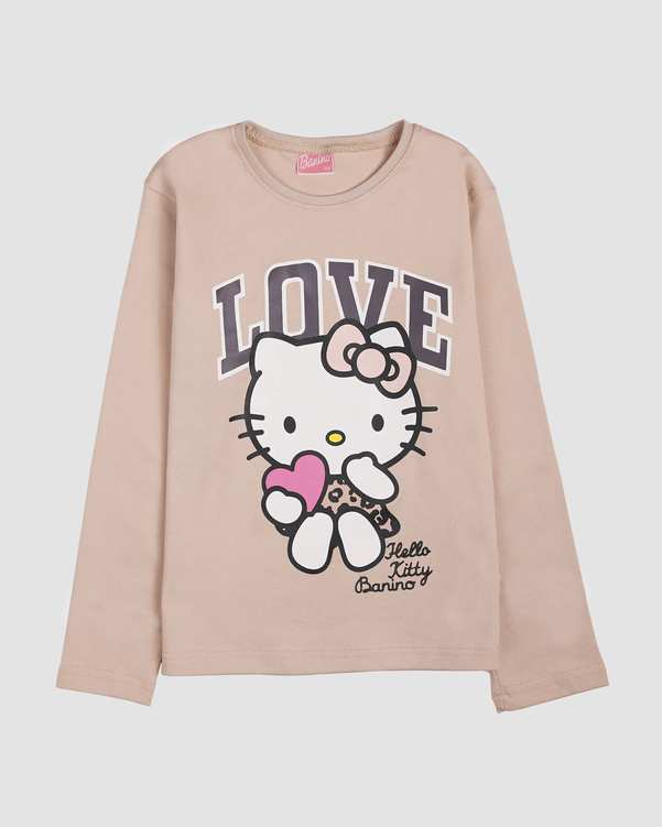 ست بلوز و شلوار دخترانه طرح چاپی KITTY بانی نو