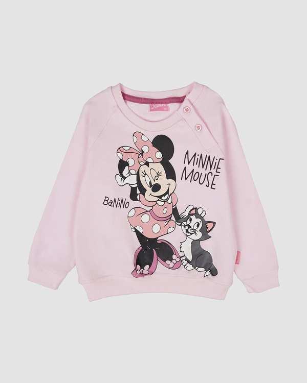 ست سویشرت و شلوار دخترانه مدل تمام چاپ MINNIE MOUSE بانی نو - تصویر 8
