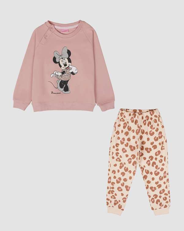 ست سویشرت و شلوار دخترانه مدل MINNIE پلنگی بانی نو