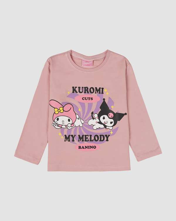 بلوز دخترانه طرح KUROMI صورتی بانی نو