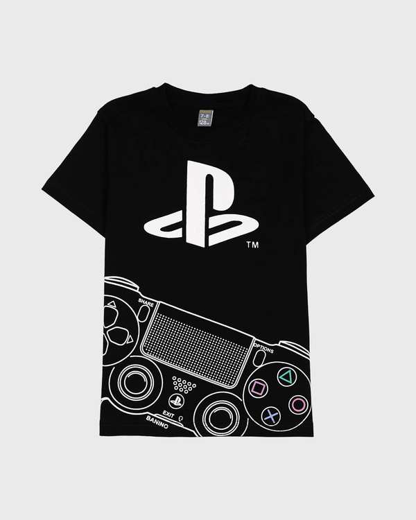 تی شرت پسرانه مدل PLAY STATION مشکی بانی نو