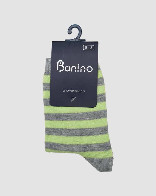 جوراب ساق بلند رینگی راه راه فسفری بانی نو