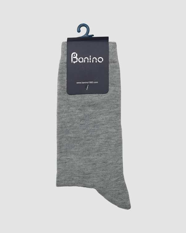 جوراب مردانه پنبه طوسی بانی نو