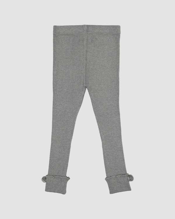 شلوار بافت دخترانه ساده طوسی بانی نو