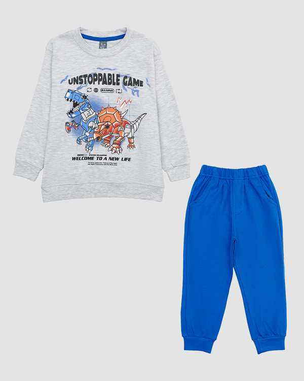 ست بلوز و شلوار پسرانه طرح U_GAME بانی نو