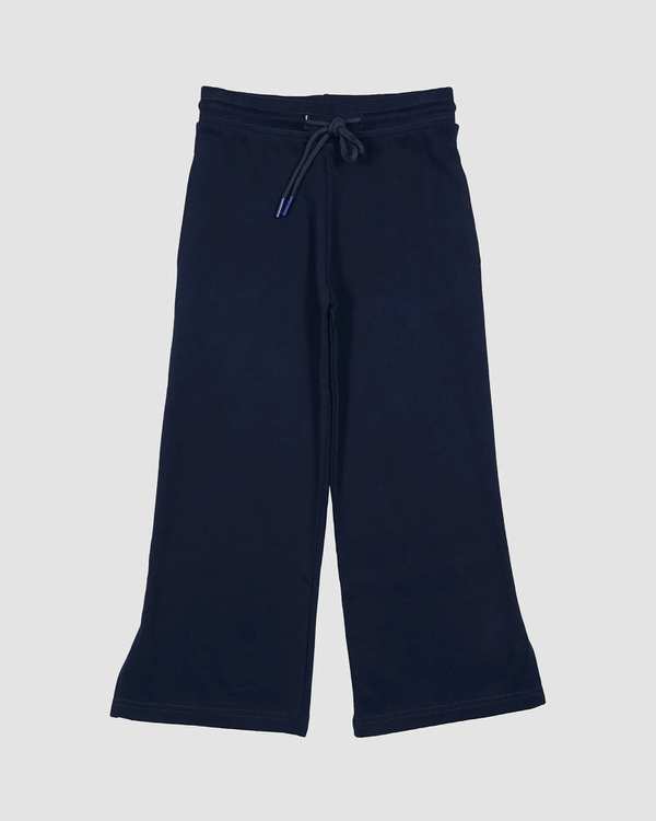 شلوار دخترانه بانی نو طرح نیم بگ سرمه ای