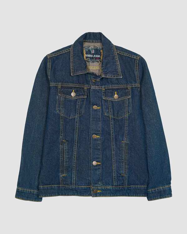 کت جین پسرانه بانی نو طرح دو جیب سرمه ای