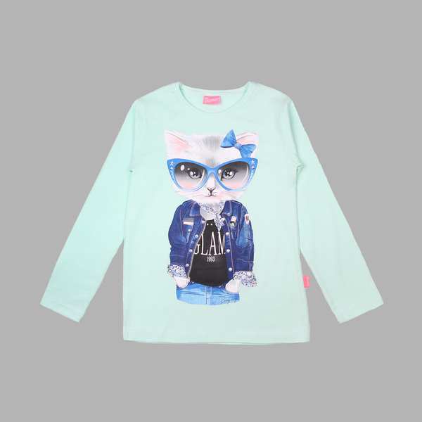 تونیک دخترانه گربه جین پوش بانی نو