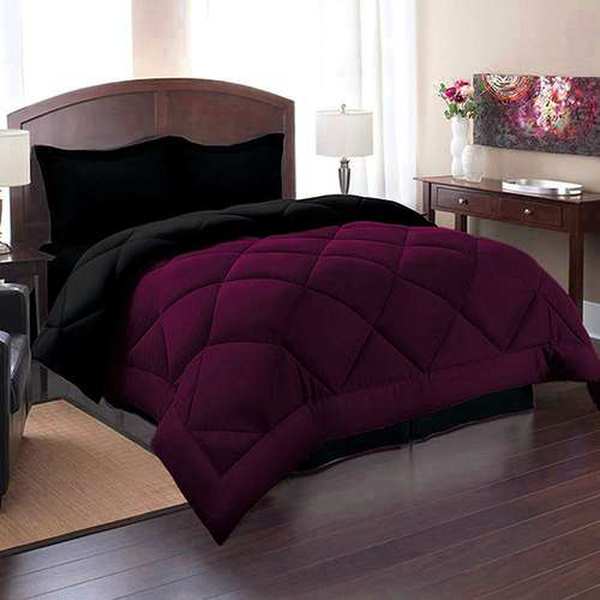 روتختی میکرو هتلی ساده رنگی مشکی و بنفش تیره