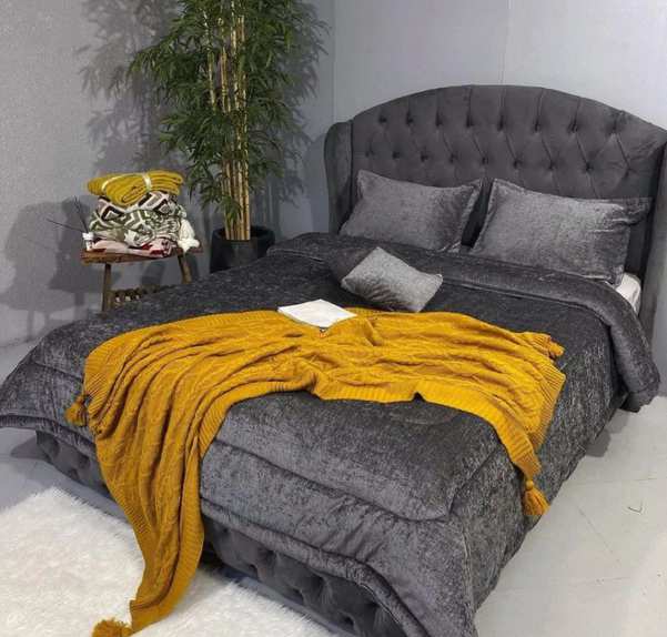 روتختی مخمل شانل ساده 8 تکه