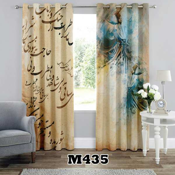 پرده سه بعدی طرح شعر