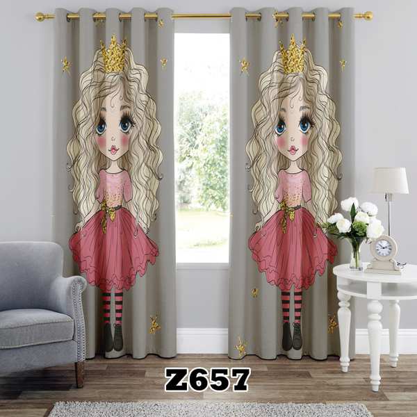 پرده سه بعدی طرح دخترانه