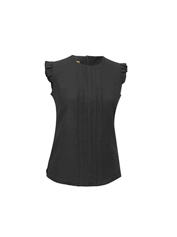 تاپ زنانه کتان پیلی دار مدل هلسا برنس Bornos