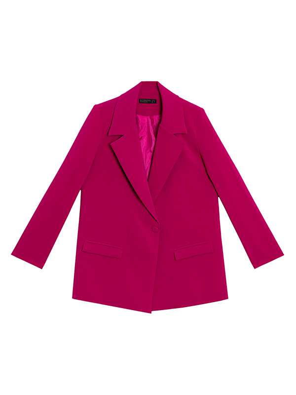 کت زنانه کرپ مرویجت یقه انگلیسی آستر دار جیب دار کلاسیک آدنا برنس Bornos