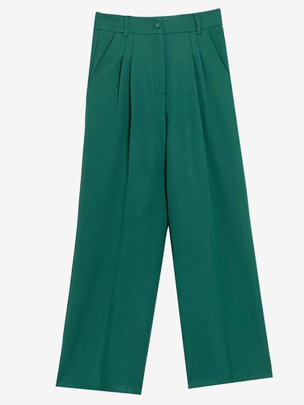 شلوار پارچه ای زنانه پیلی دار مدل اشلی برنس Bornos