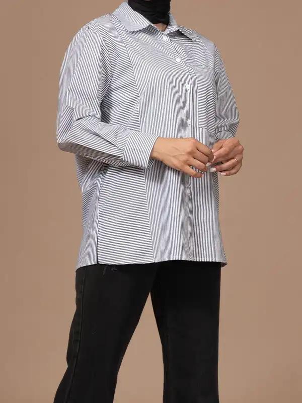 تونیک زنانه کتان مدل عطرانه برنس Bornos