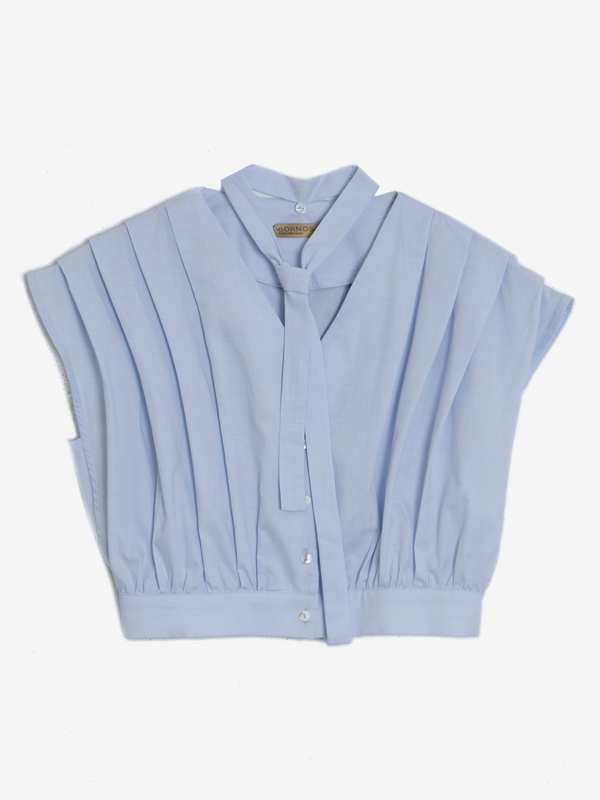 شومیز زنانه کتان پیلی دار مدل چکامه برنس Bornos ?>