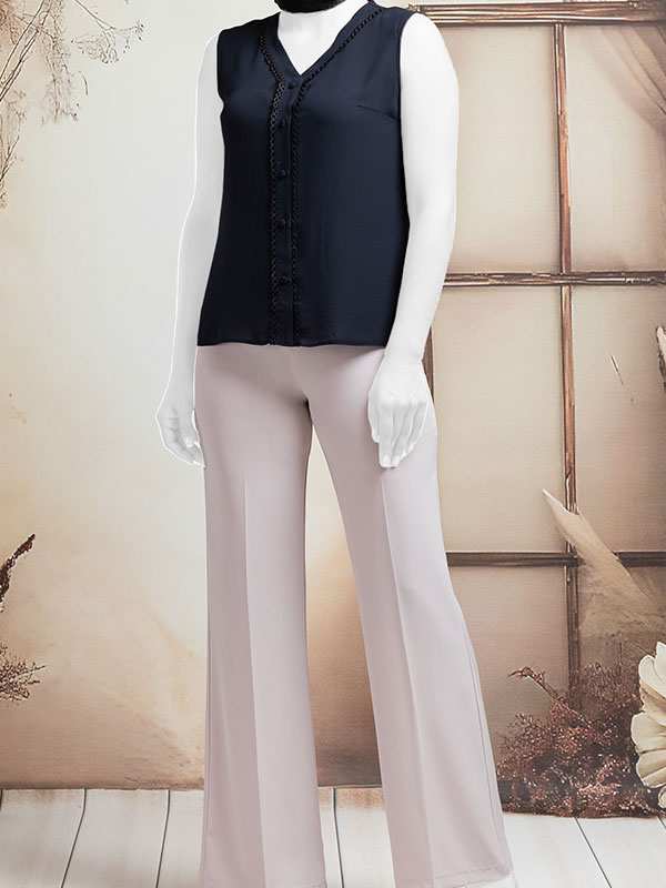 تاپ زنانه نواردوزی شده مدل پارمیس برنس Bornos