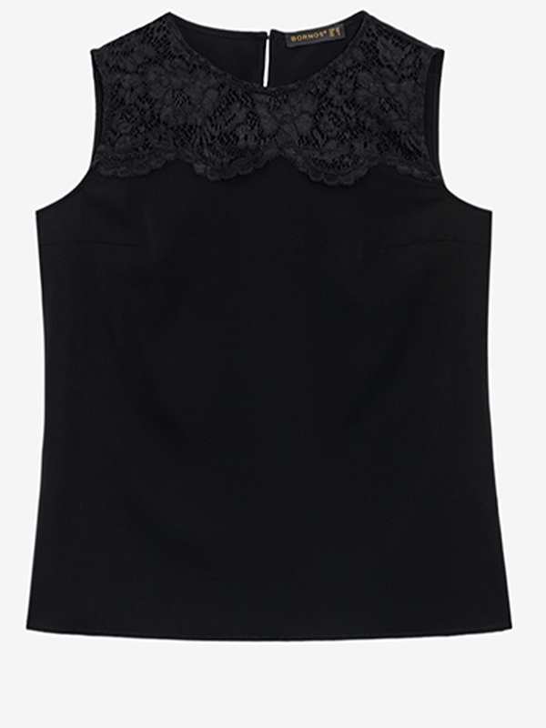 تاپ مجلسی زنانه گیپوردار مدل هستی برنس Bornos