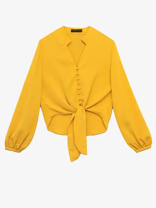 شومیز زنانه یقه هفت مدل آزیتا برنس Bornos