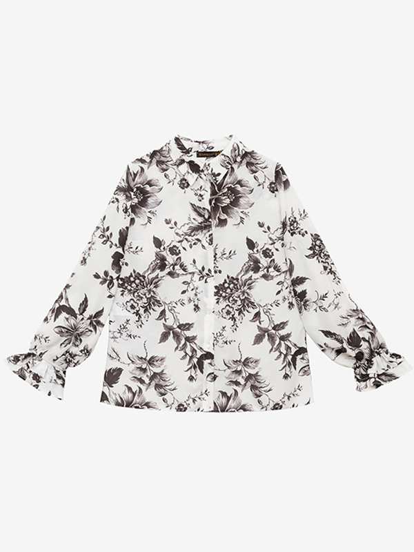 شومیز آستین بلند رسمی زنانه مدل روژینا برنس Bornos