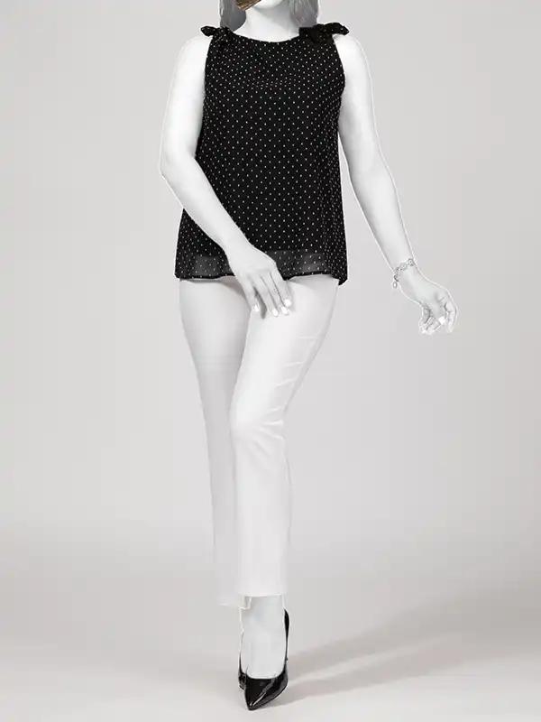 تاپ مجلسی زنانه حریر ژاکارد آستردار یقه قایقی 60100 برنس